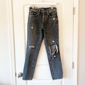 VOLCOM Super Stoned Slim Fit Distressed Jeans Button Fly Skater